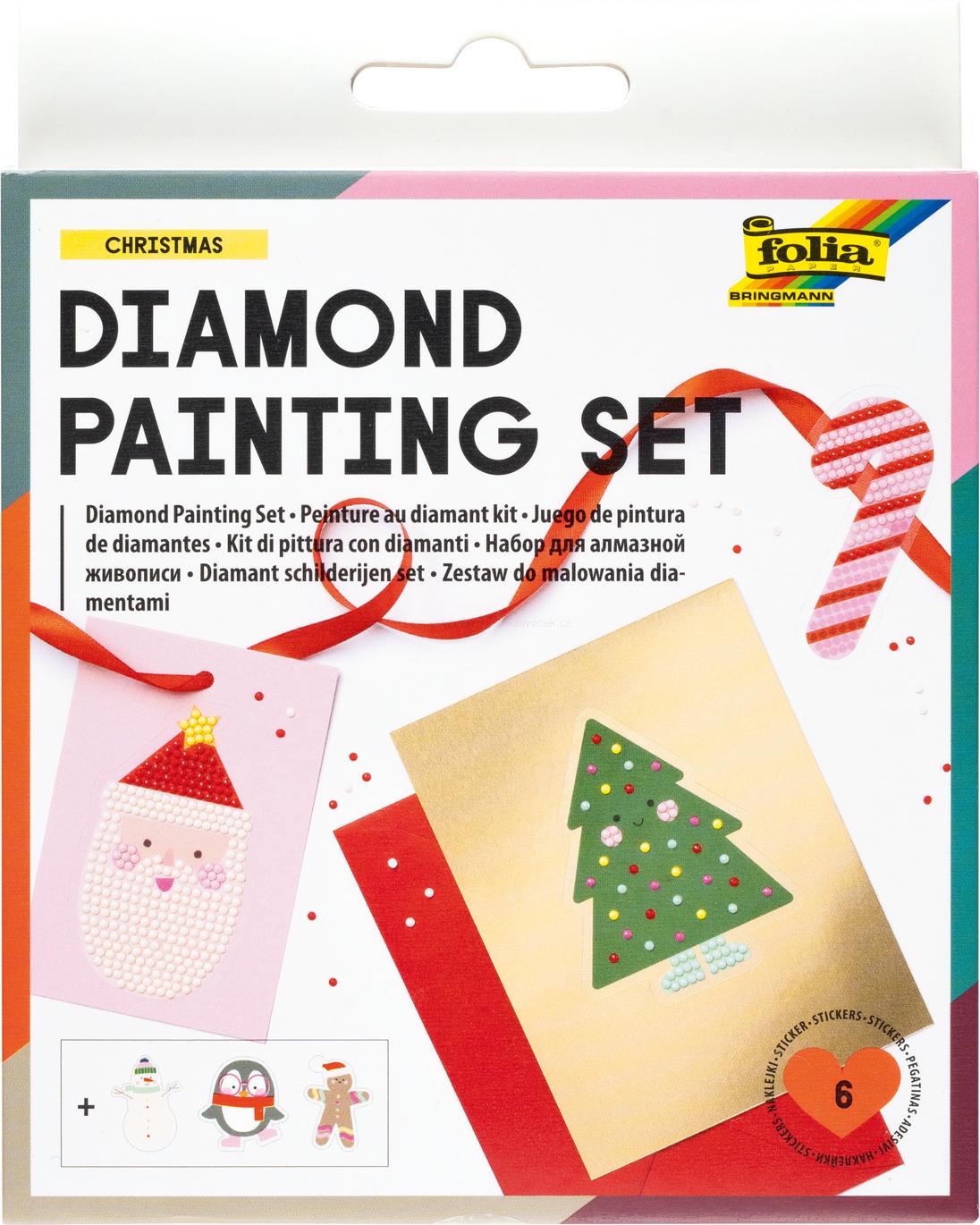 Diamond painting set - 1100 kamínků - VÁNOCE